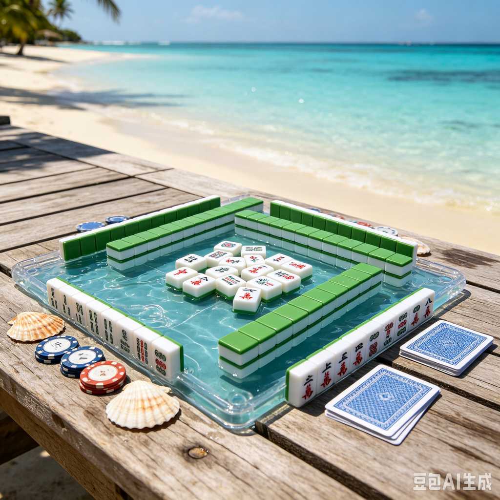 printed logo mahjong set